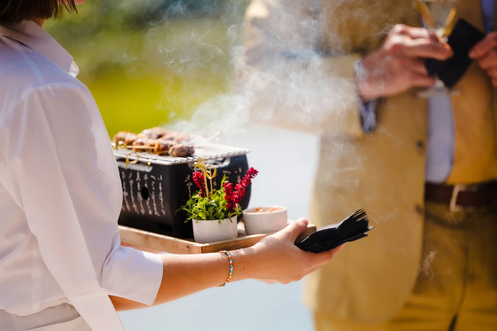 catering geserveerd op leuke manier