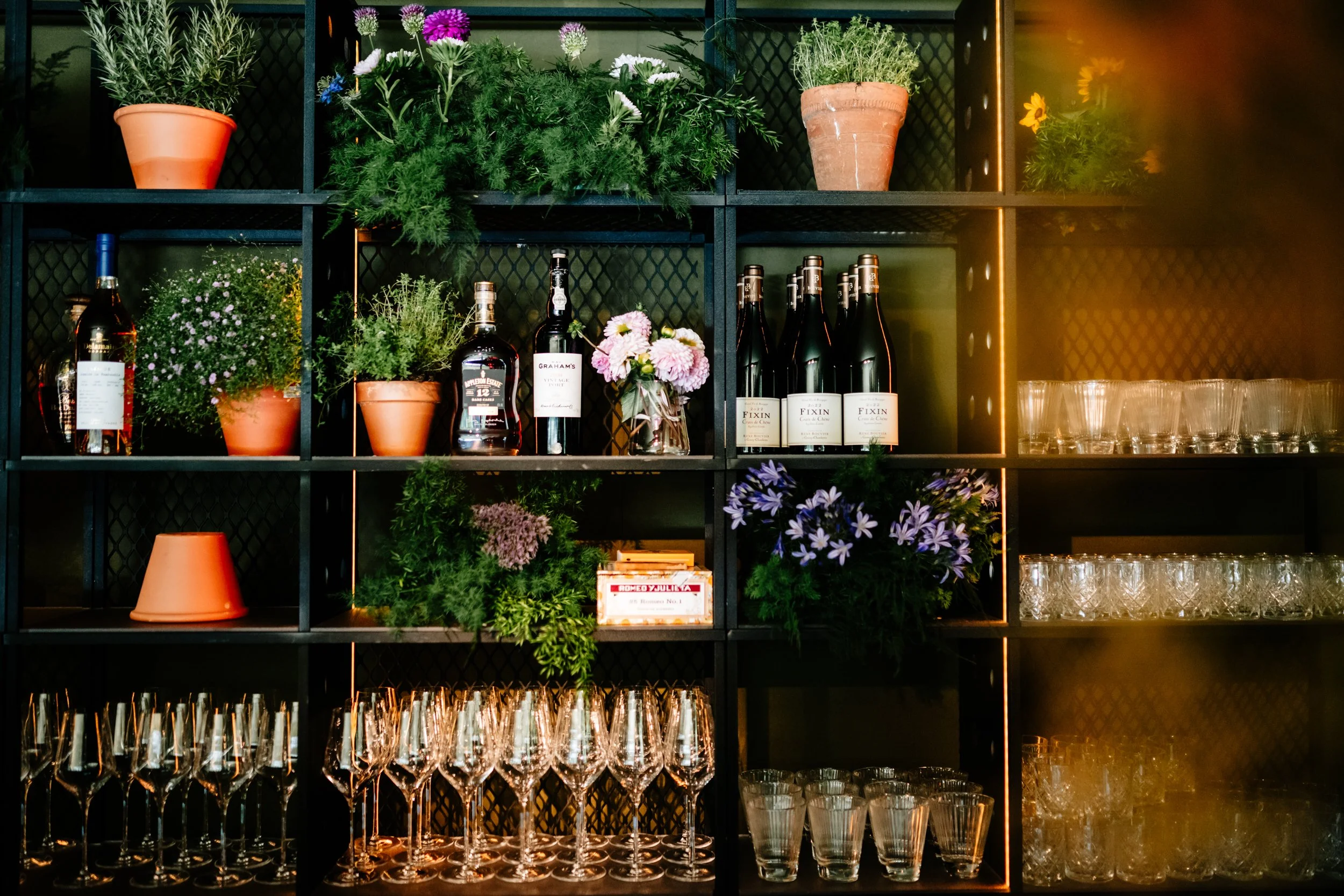 wijnkast als onderdeel van event styling