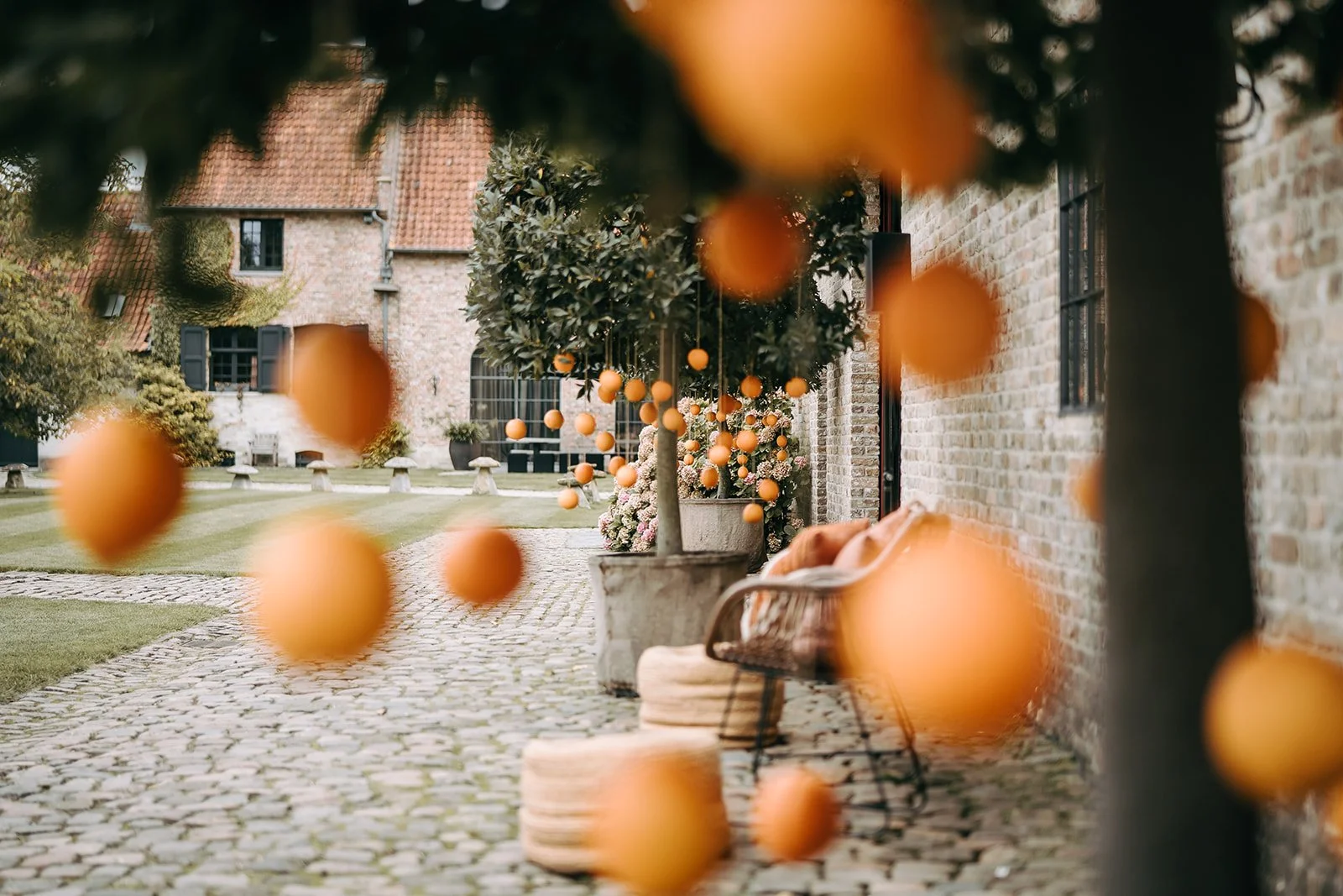 sinaasappelen als decoratie