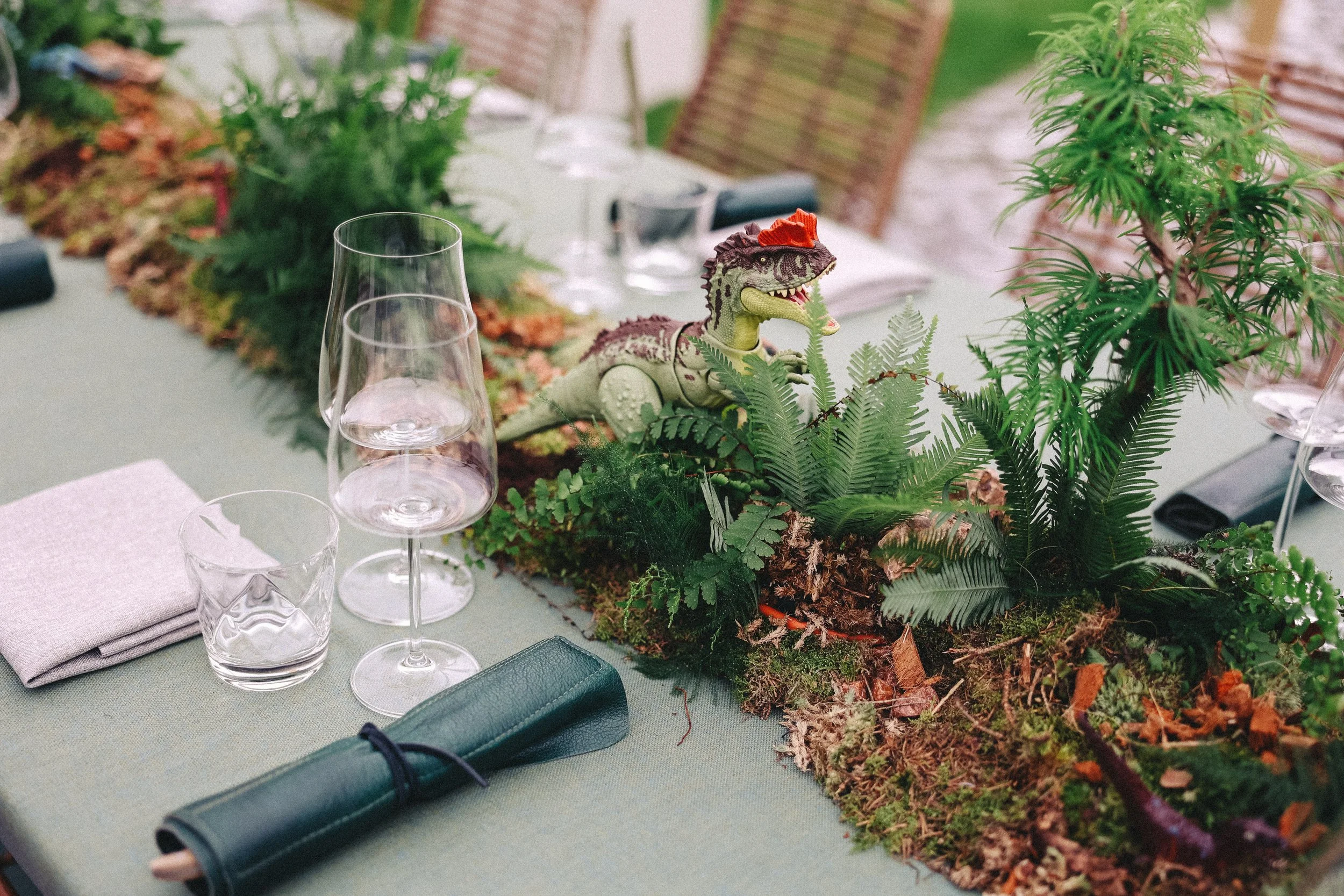 dino thema als tafeldecoratie