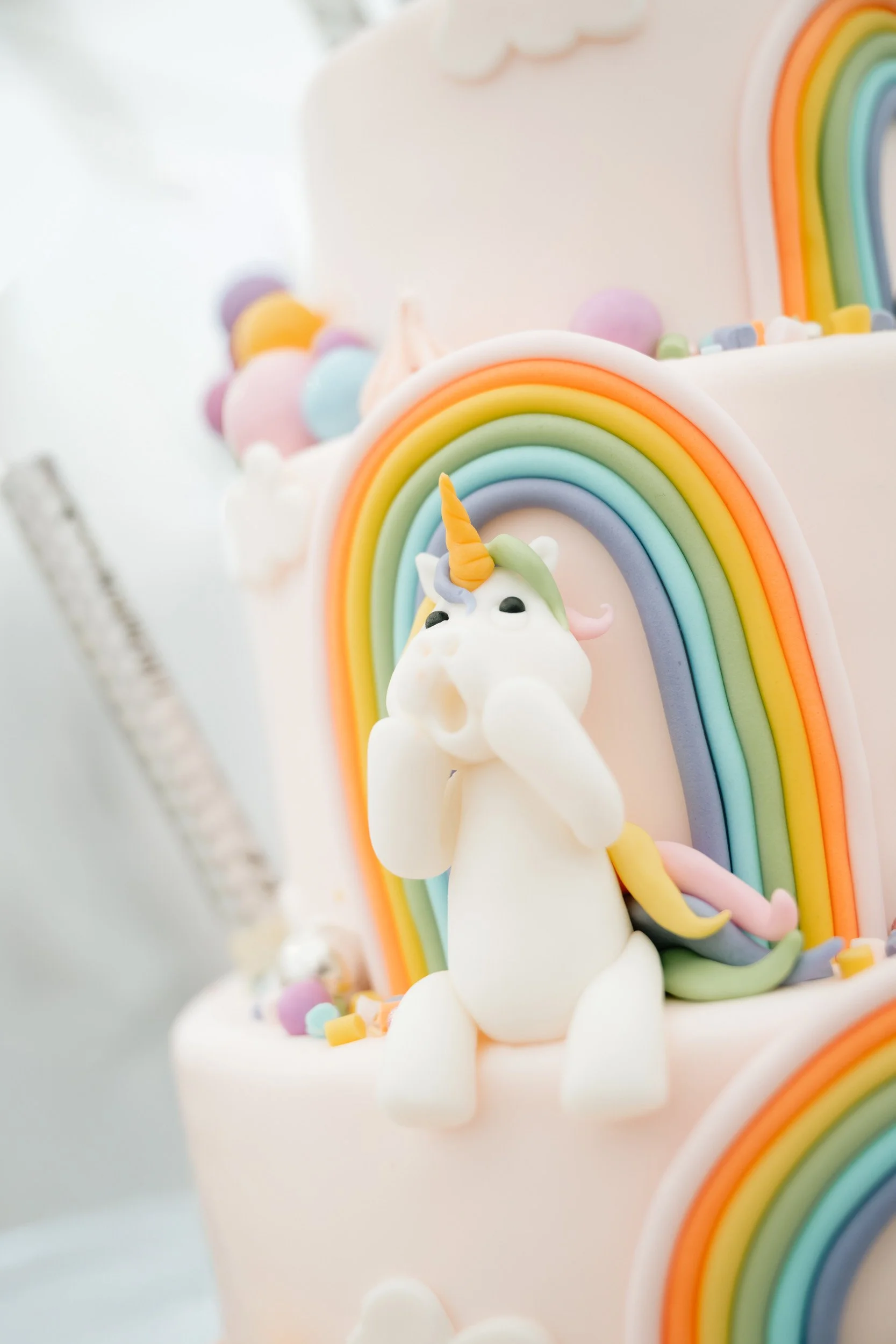 taart in unicorn thema