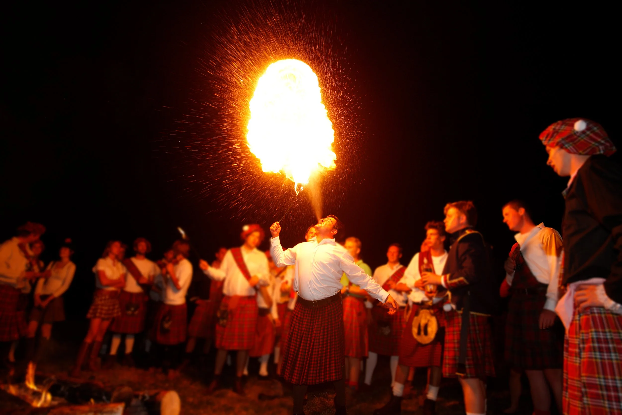 vuurspuwen als entertainment