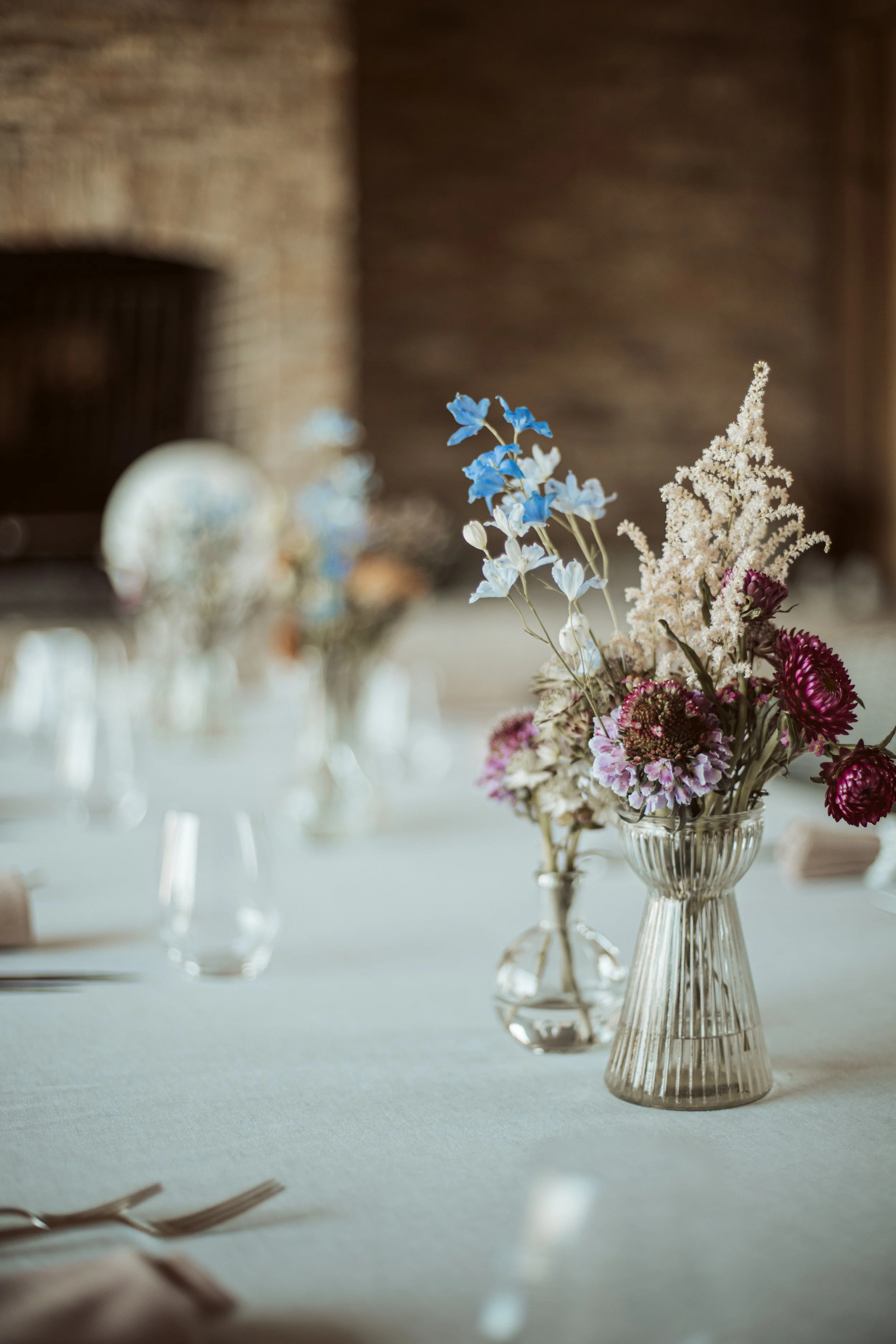 bloemen in vaasje als decoratie