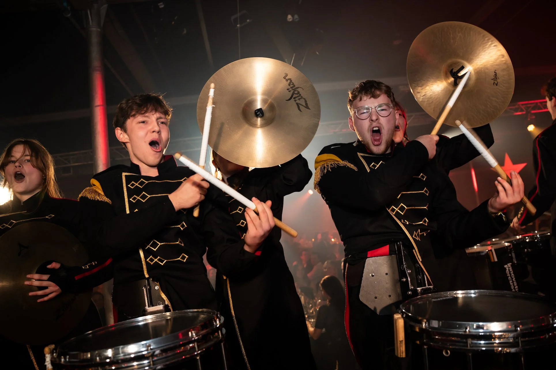drumspelers op bedrijfsevent als entertainment