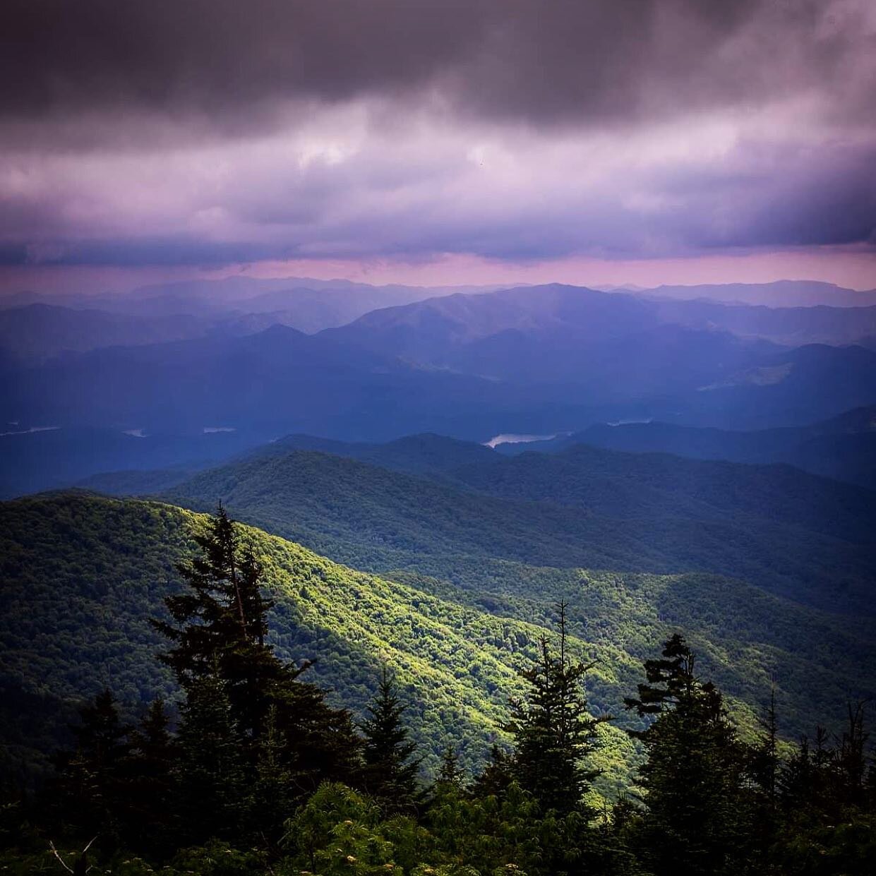 View from the Clingman&rsquo;s Dome area of the Great Smoky Mountains National Park.

#smokymountains #smokymountainsnationalpark #nationalpark #landscape #clingmansdome #greginda