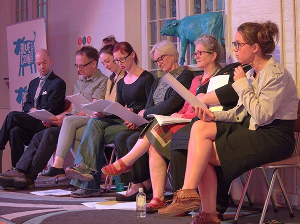 Cowshed play-reading of new Tasmanian work. (Photo: Andrew Ross)
