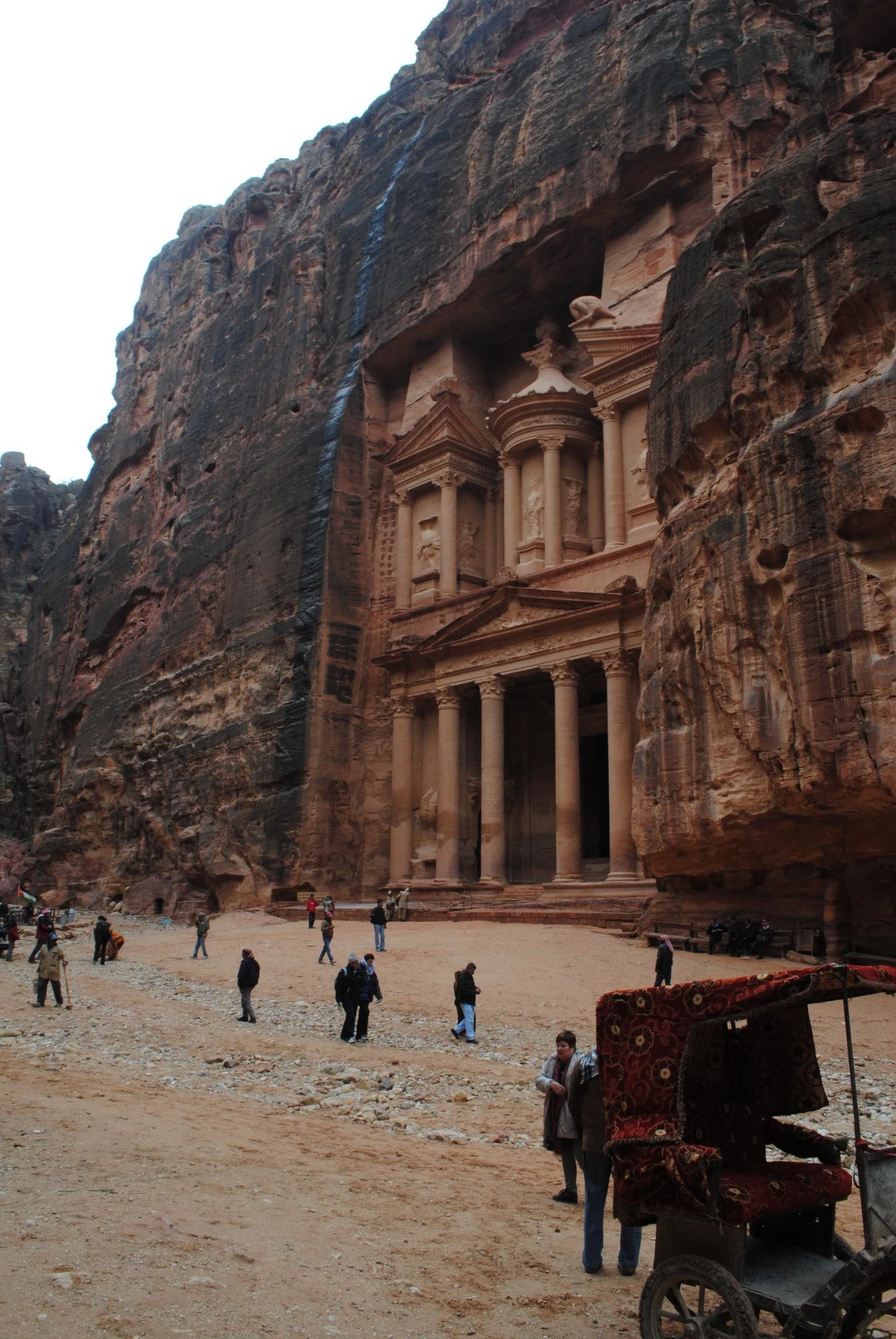 The Treasury from down below.