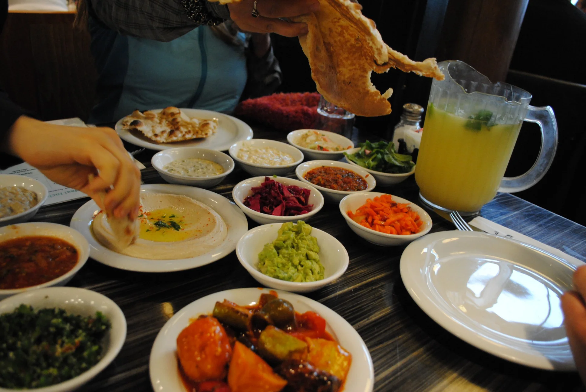 Typical Israeli food.