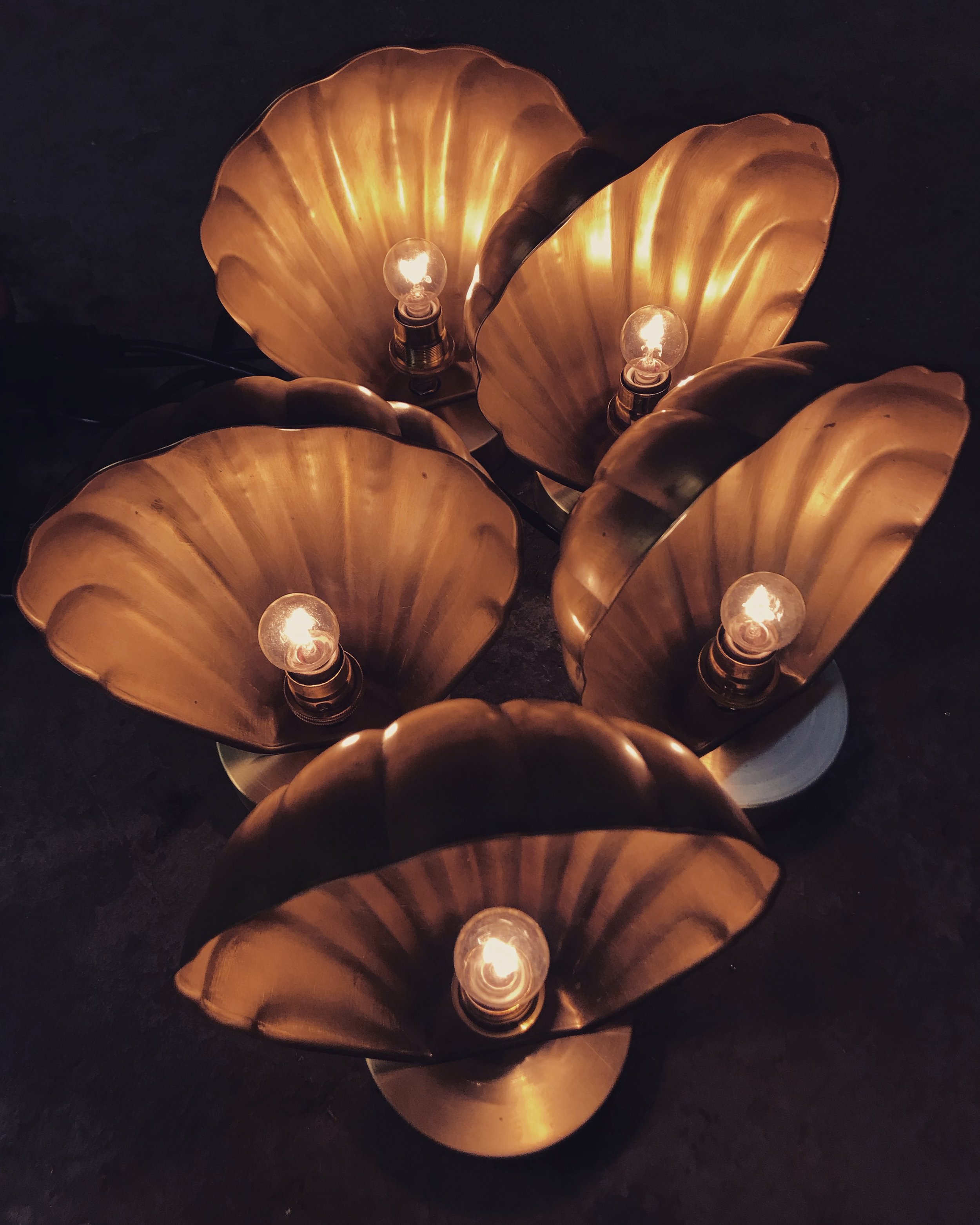Paradise Theatre Stage Floor Lighting - Brass