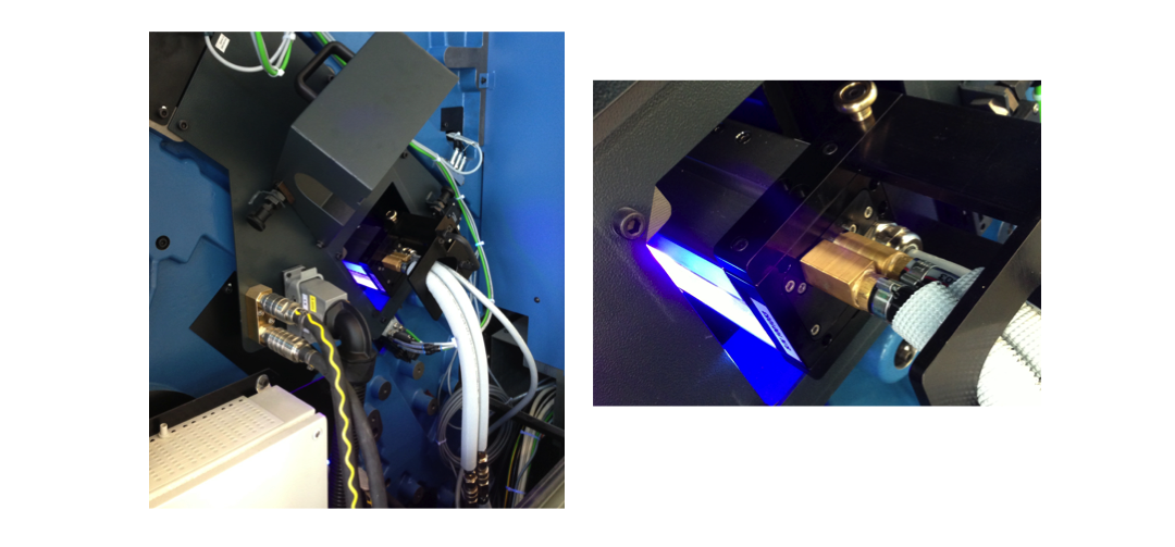 Installation Example of 1x AMS LED UV Module in the Upsweep Delivery 