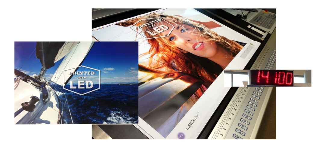 AMS LED UV systems print and perfect at top press speeds in sheetfed offset lithographic printing. The results are superior to H-UV and UV. 
