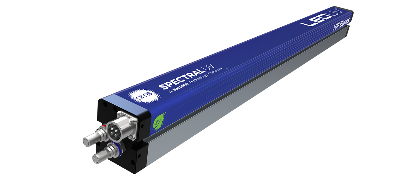 The XP Series LED-UV curing module from AMS Spectral UV - A Baldwin Technology Company.