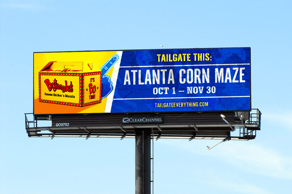  Digital billboards advertise local events aka local things to tailgate.  