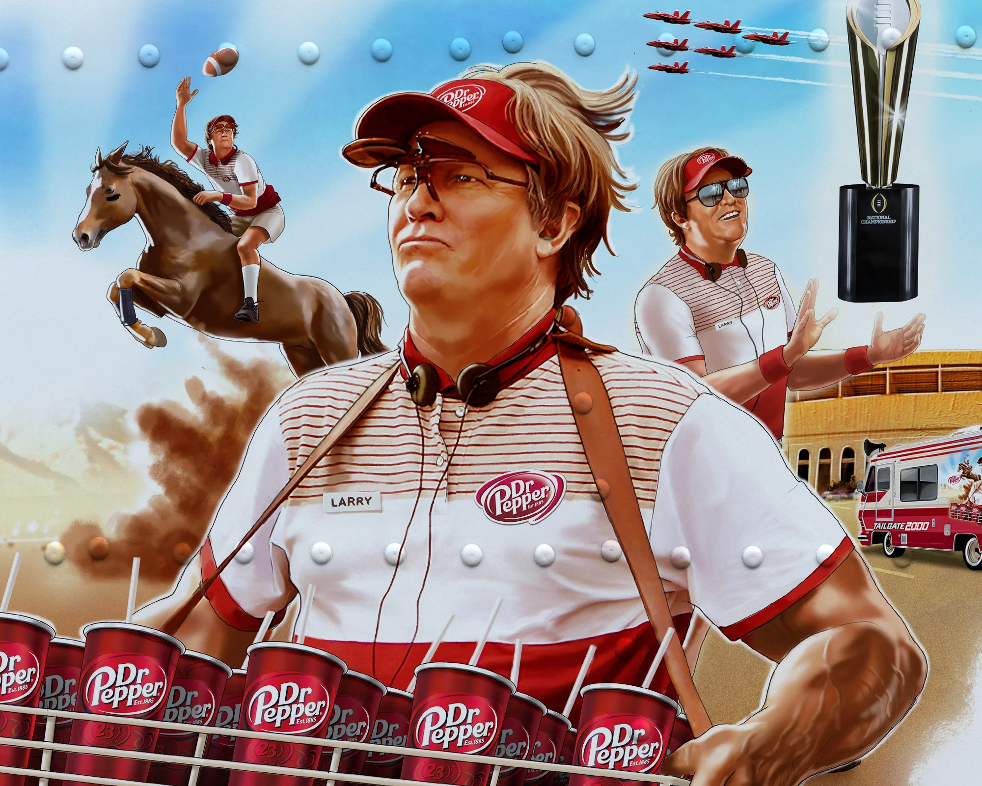 Dr Pepper’s college football concession king and unofficial inventor of the playoff.