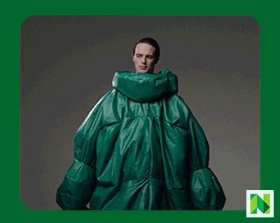 An AI-assisted NerdWallet fashion campaign that turned inflation data into couture.