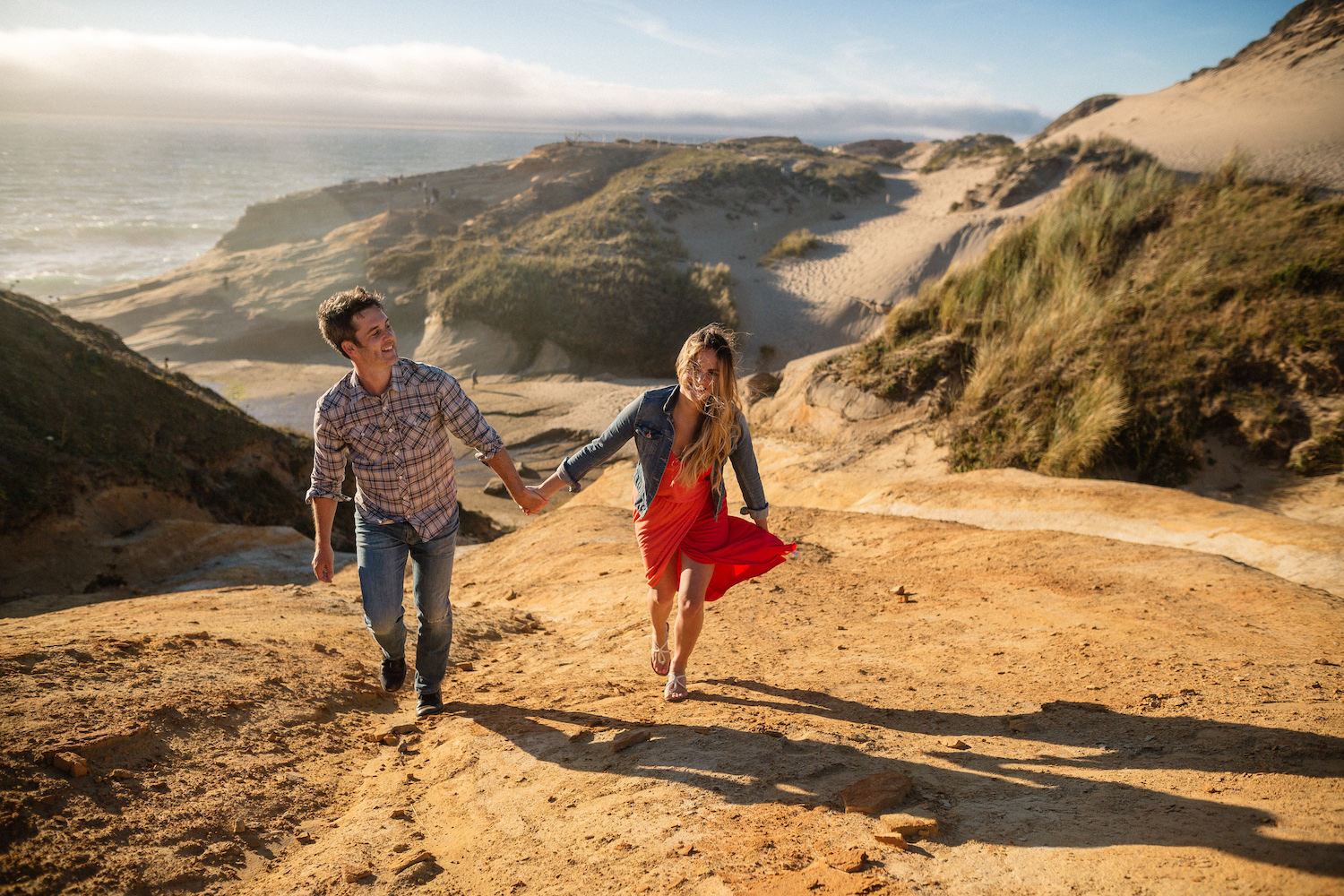 Cape Kiwanda, Pacific City, Oregon Engagement Photographer 