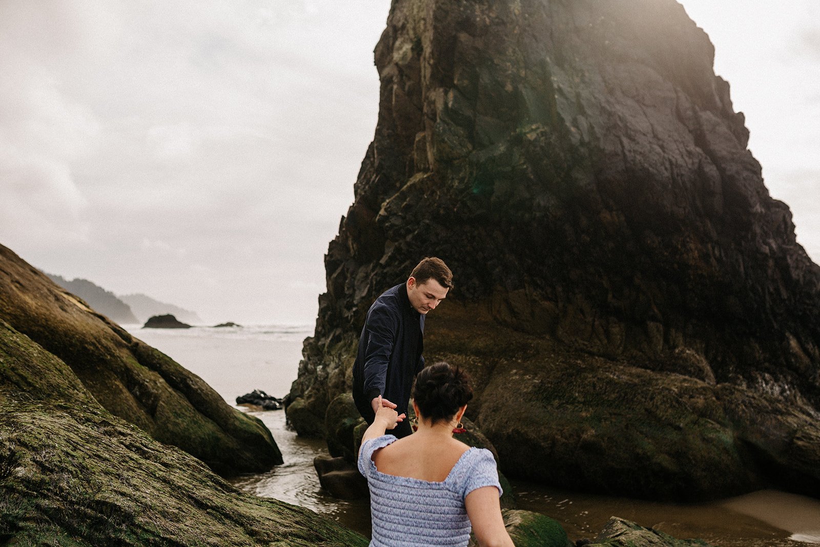 Hug Point Oregon coast engagement photographer001.JPG