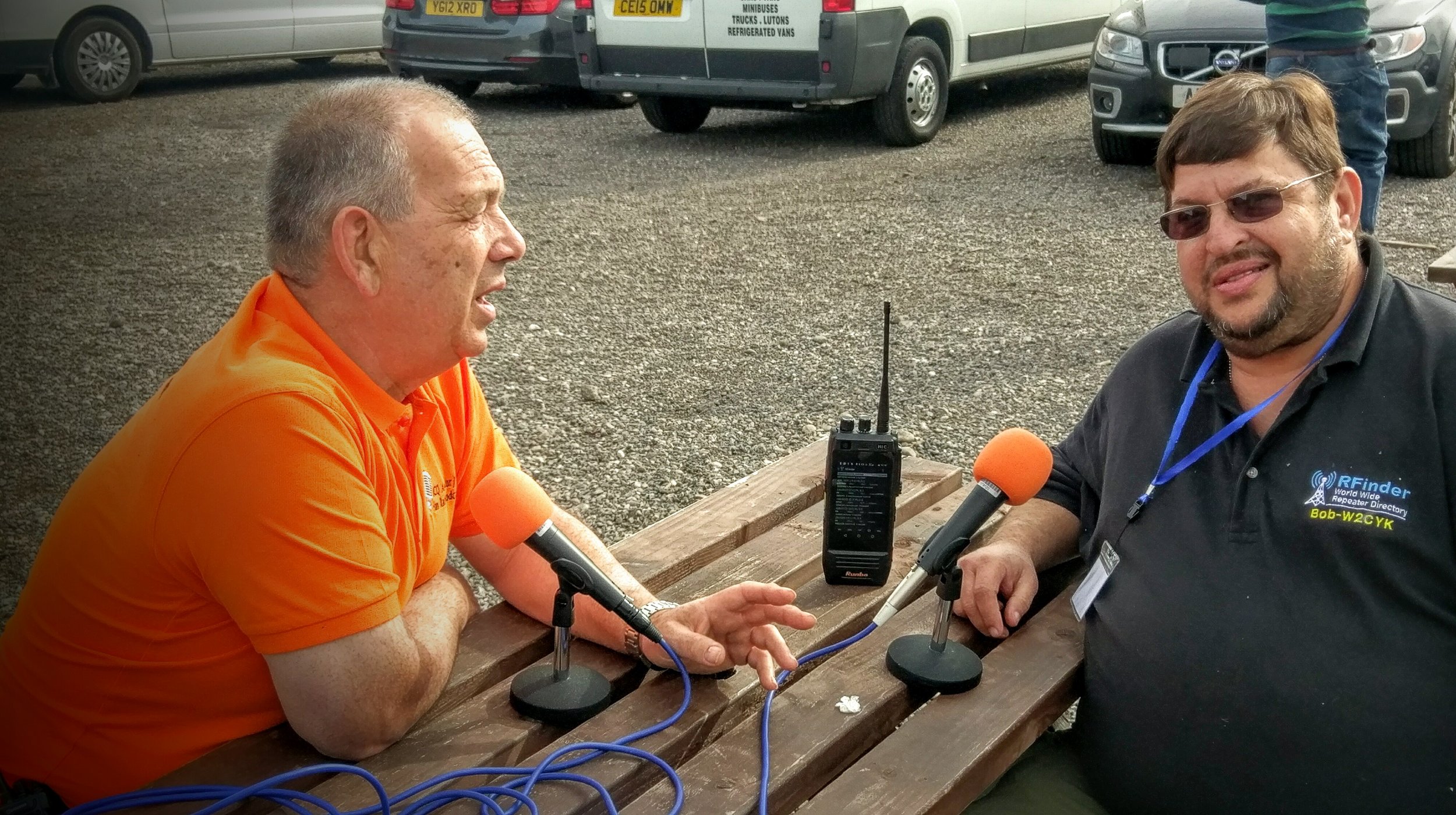 Martin Butler (M1MRB / W9ICQ) interviewing Bob W2CYK from RFinder