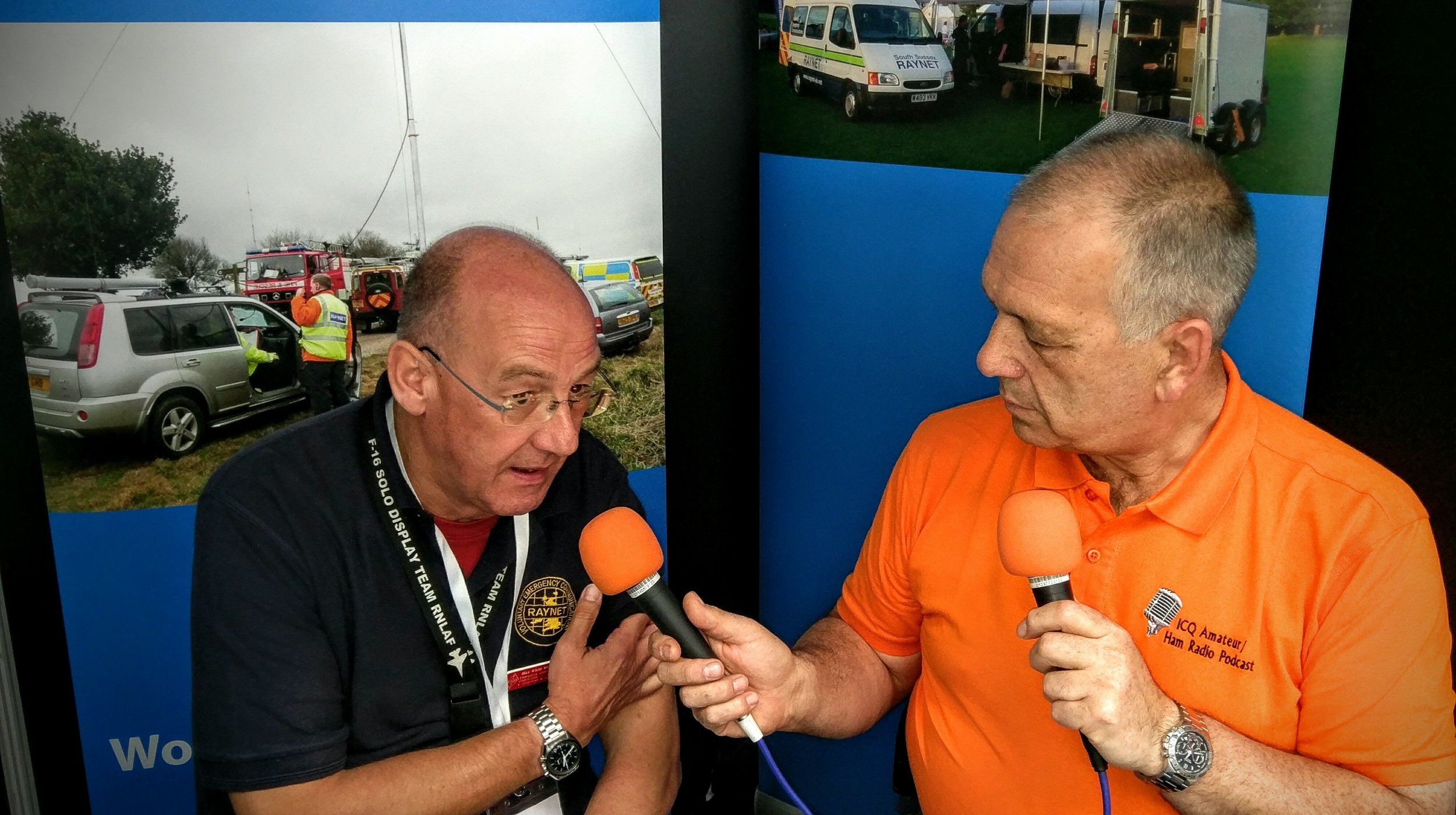 Martin Butler (M1MRB / W9ICQ) interviewing Max White (M0VNG) of RAYNET