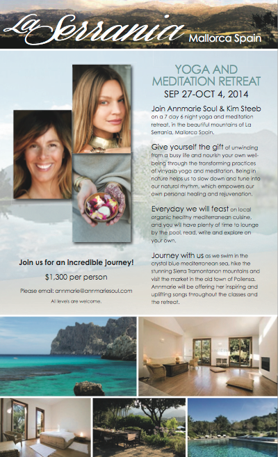 Retreat: Yoga und Meditation mit Kim Steeb & Annmarie Soul auf Mallorca, Spain