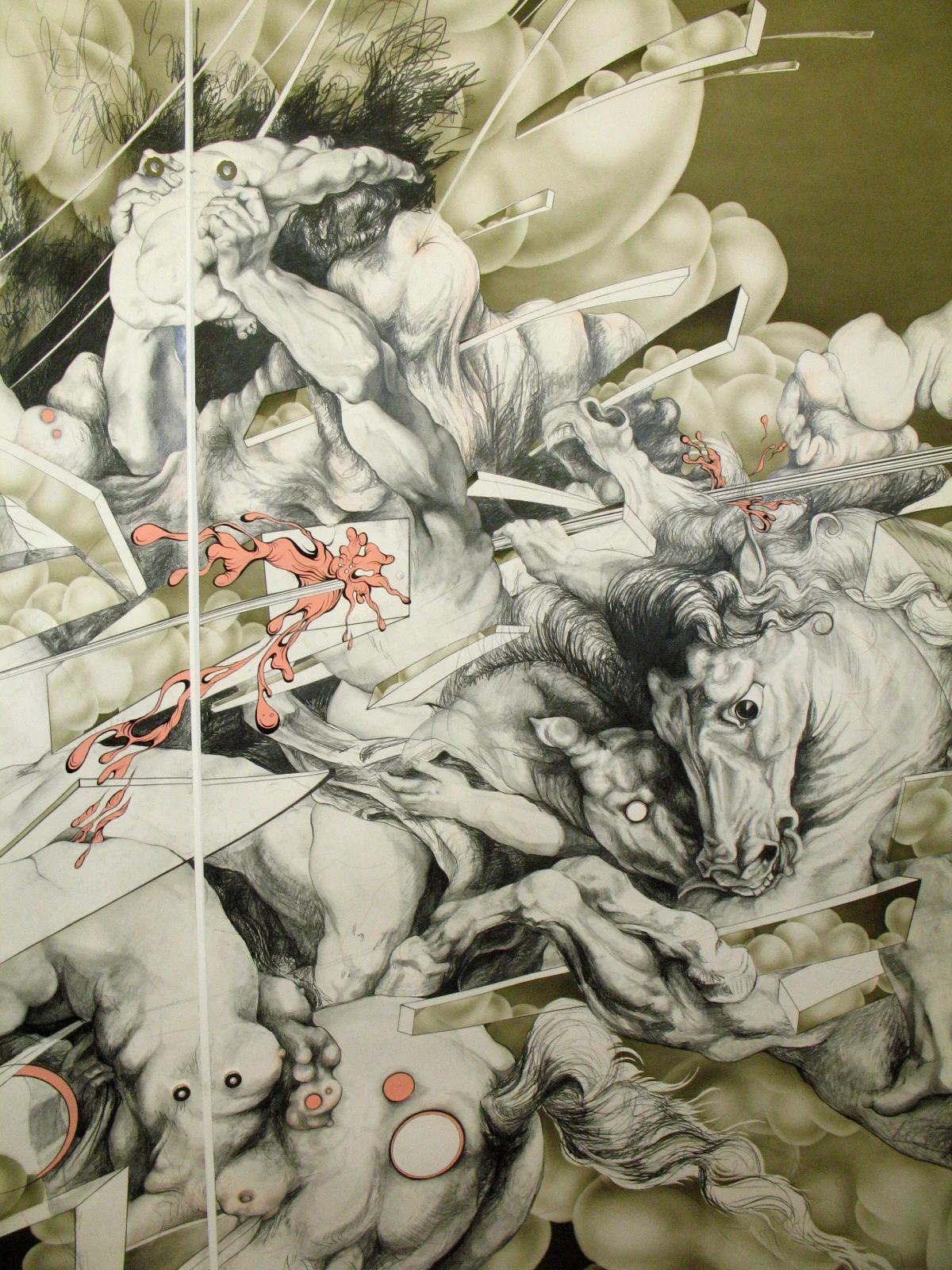 The Descent of the Sabines (detail)