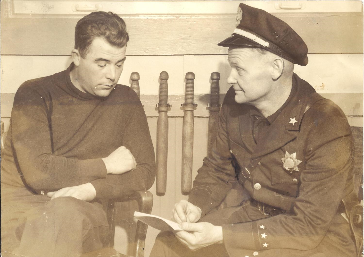 Kidnapped Officer Dewey with Chief Kane - 5-1-34..jpeg