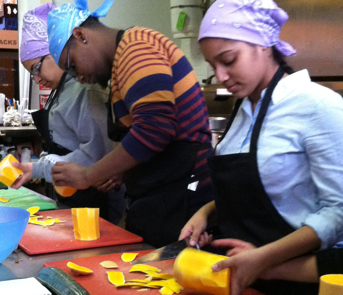 Butternut Squash preparation for soup!