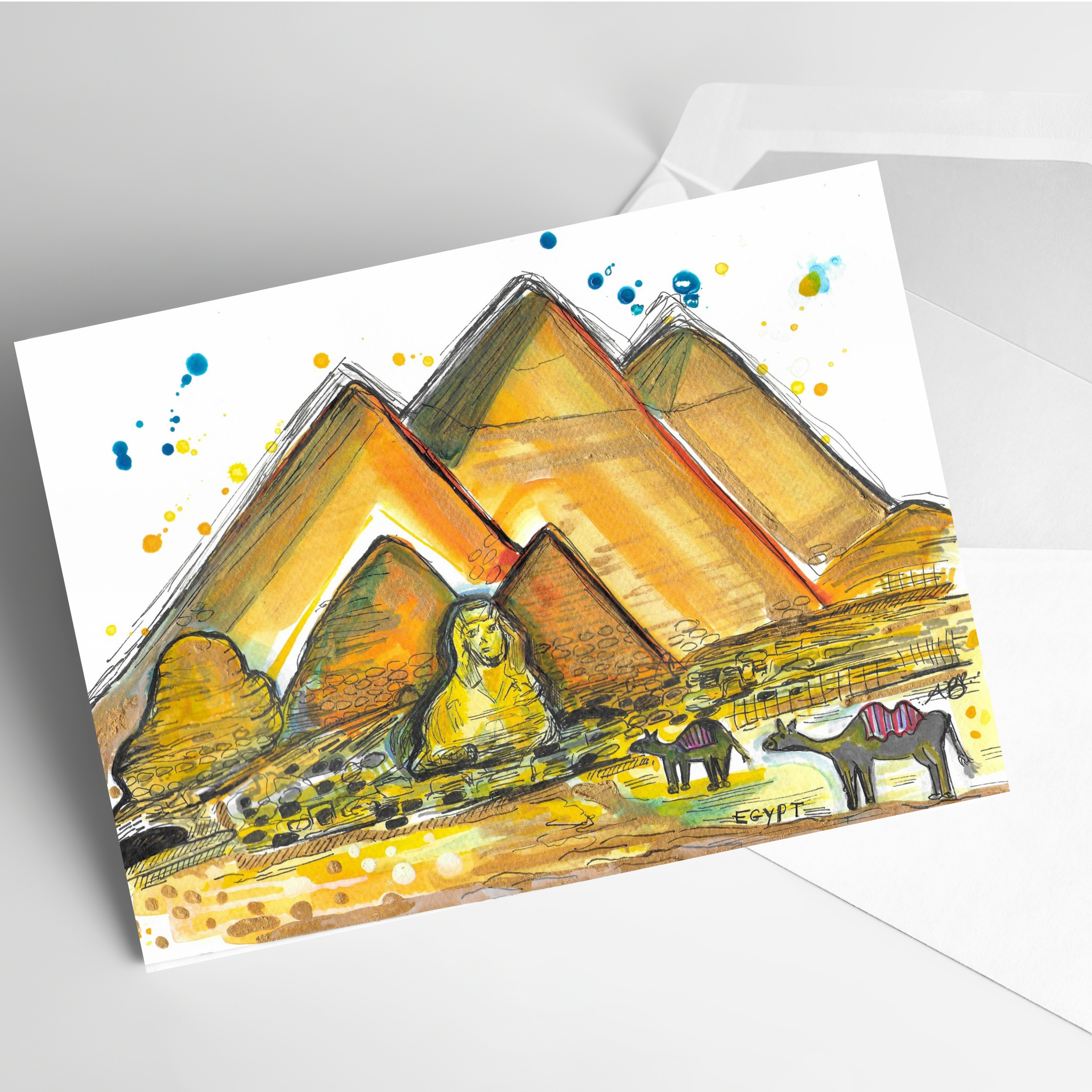 ‘Egypt’ - Around the World Series Greeting Card