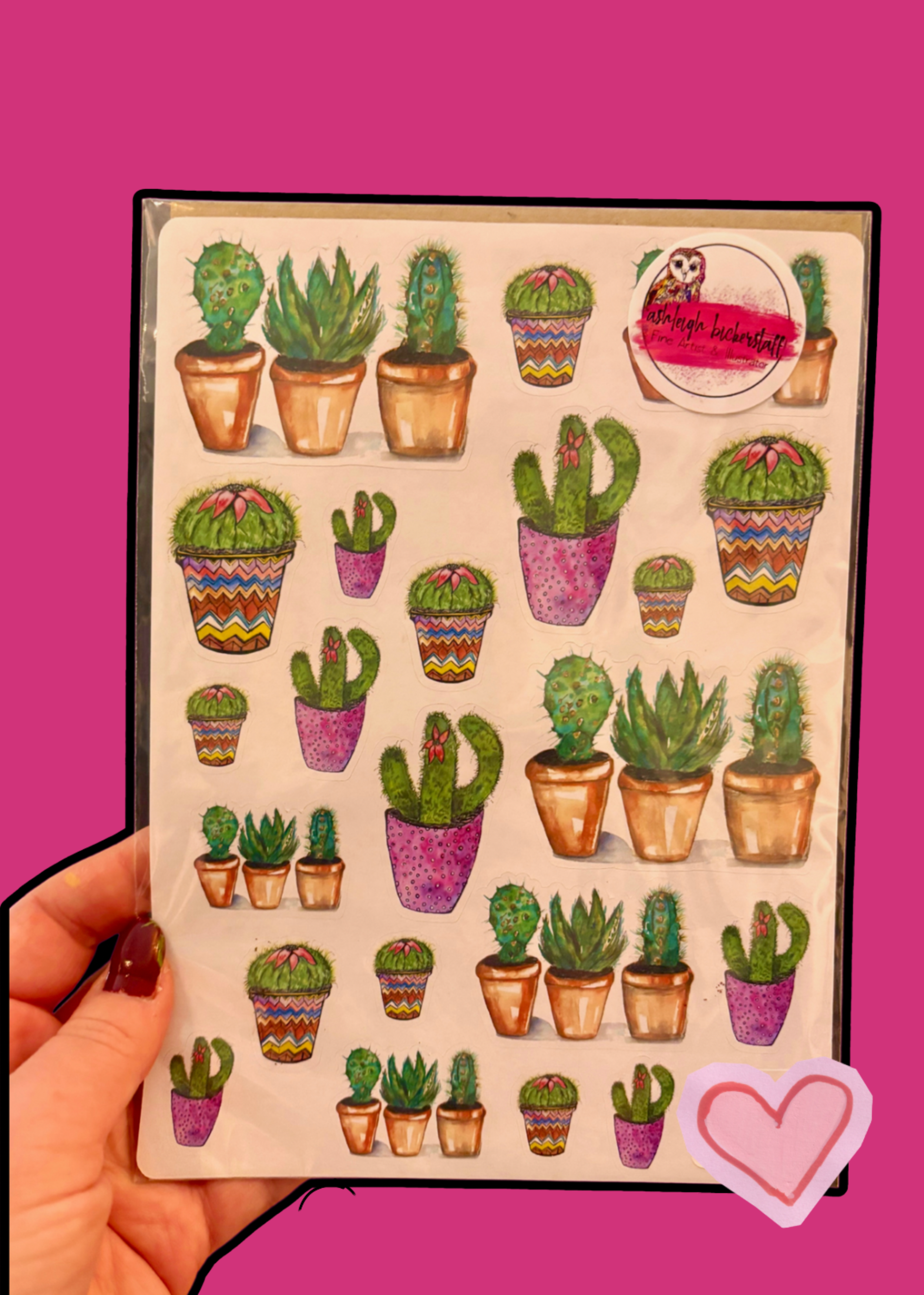 Crazy Cacti Series -®️Stickers