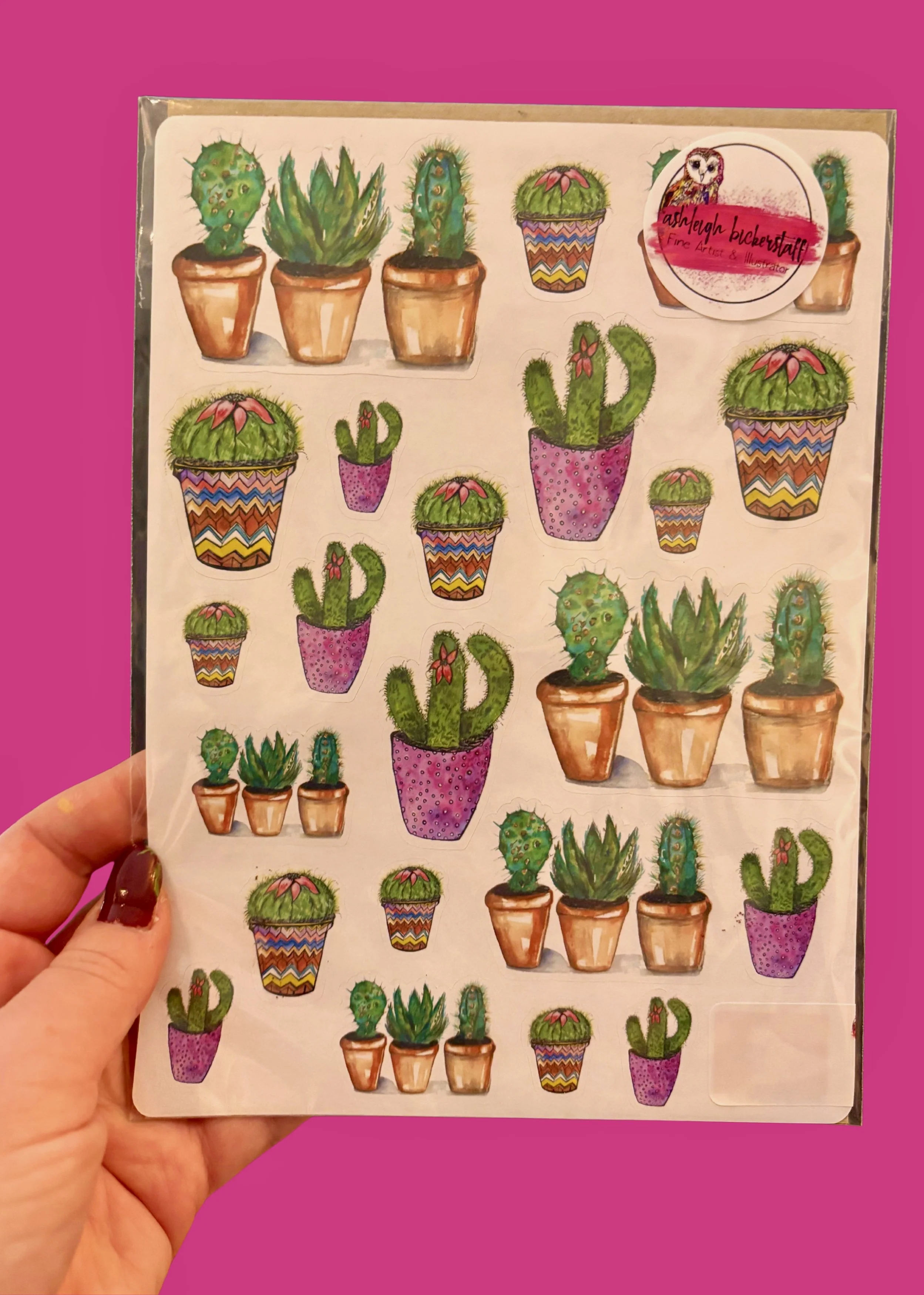 Crazy Cacti Series -®️Stickers