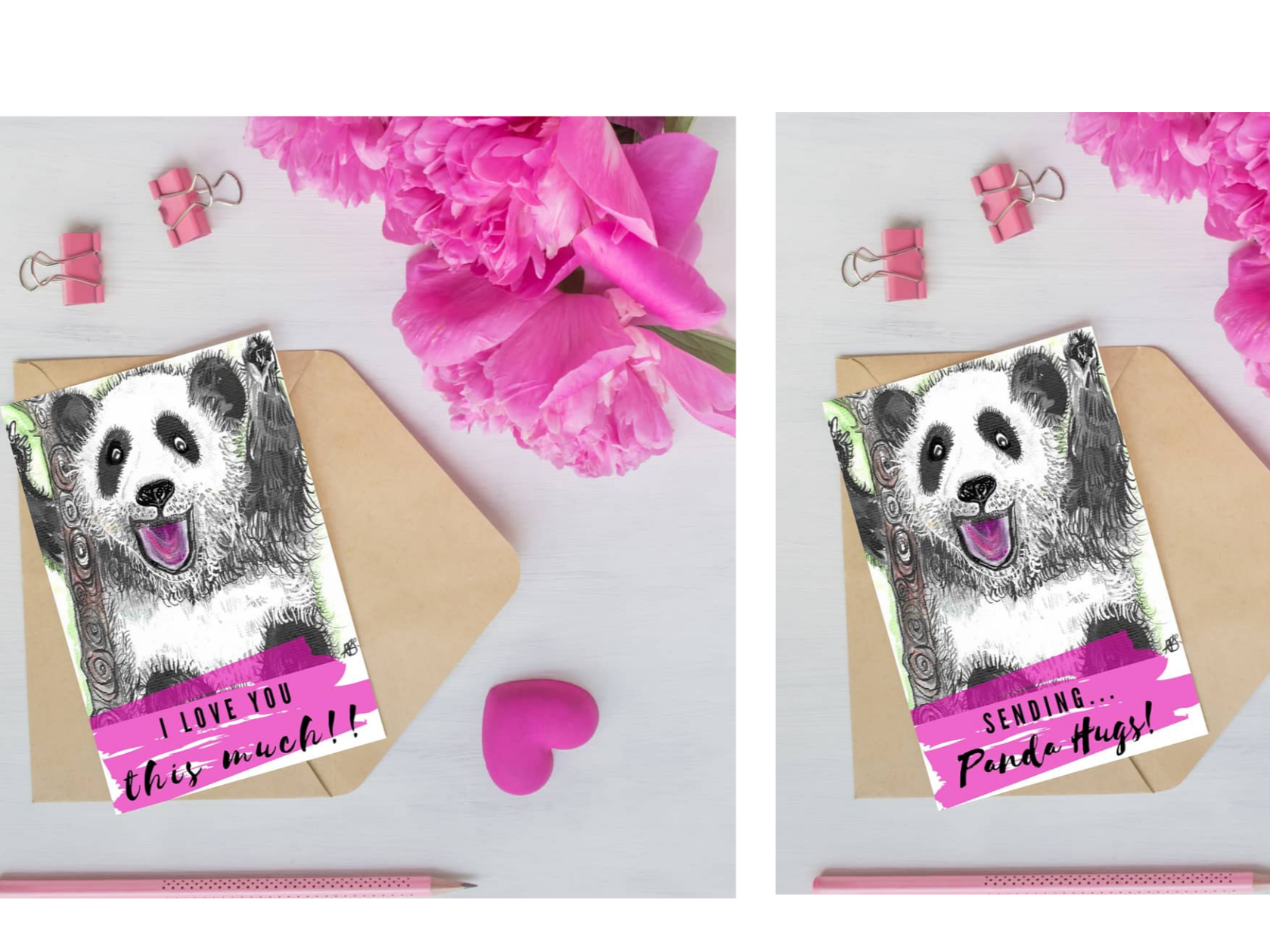 Panda Series - Greeting Cards