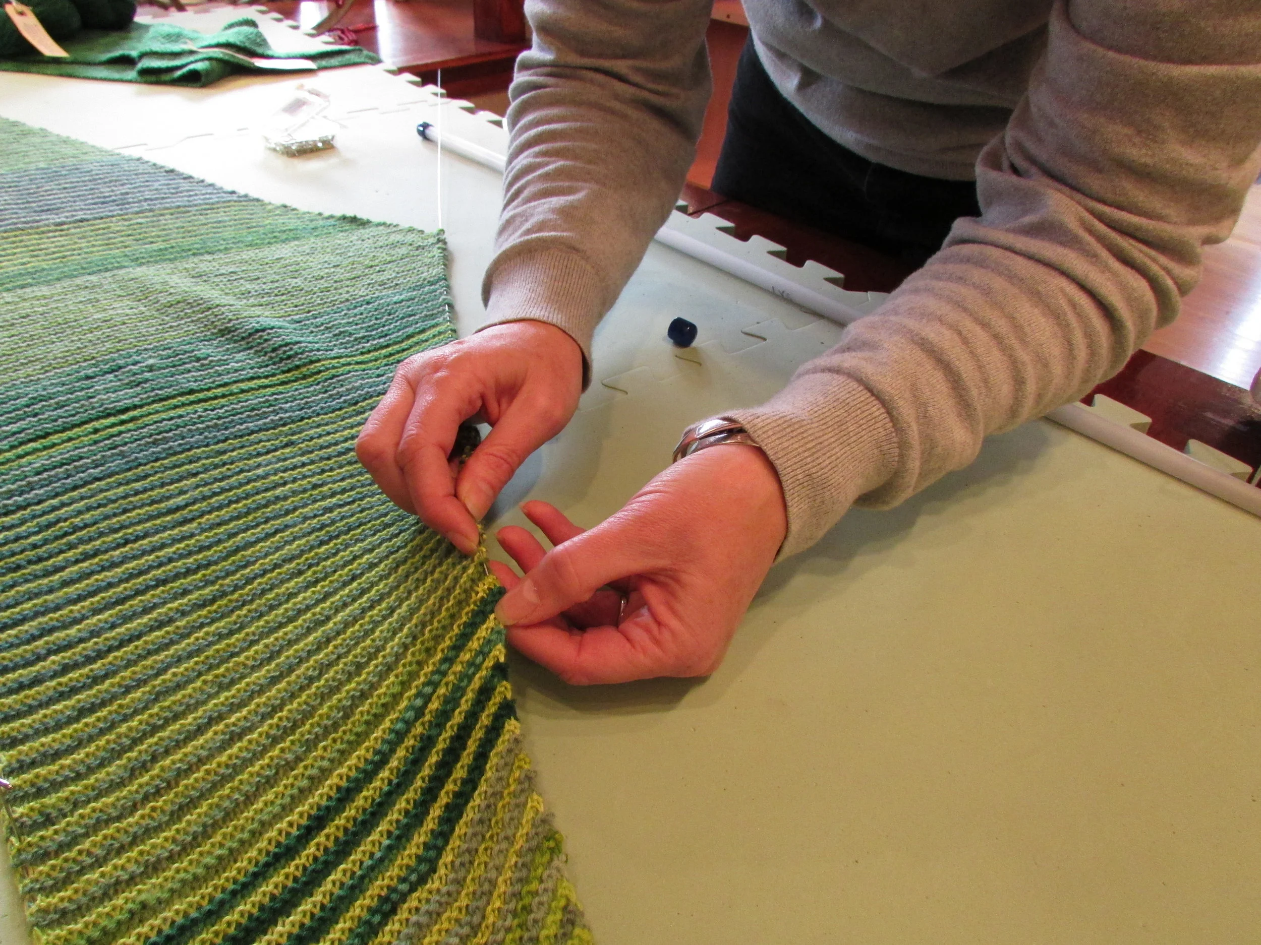 'Block Party!'  Learn to Block Your Handknits