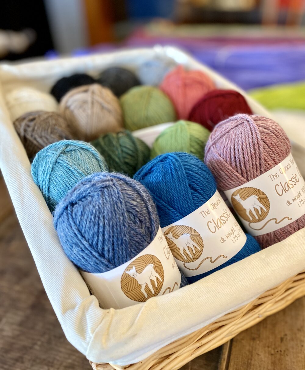 DK weight, soft baby alpaca yarn for hand knitting, crochet, weaving. —  Lancaster Yarn Shop