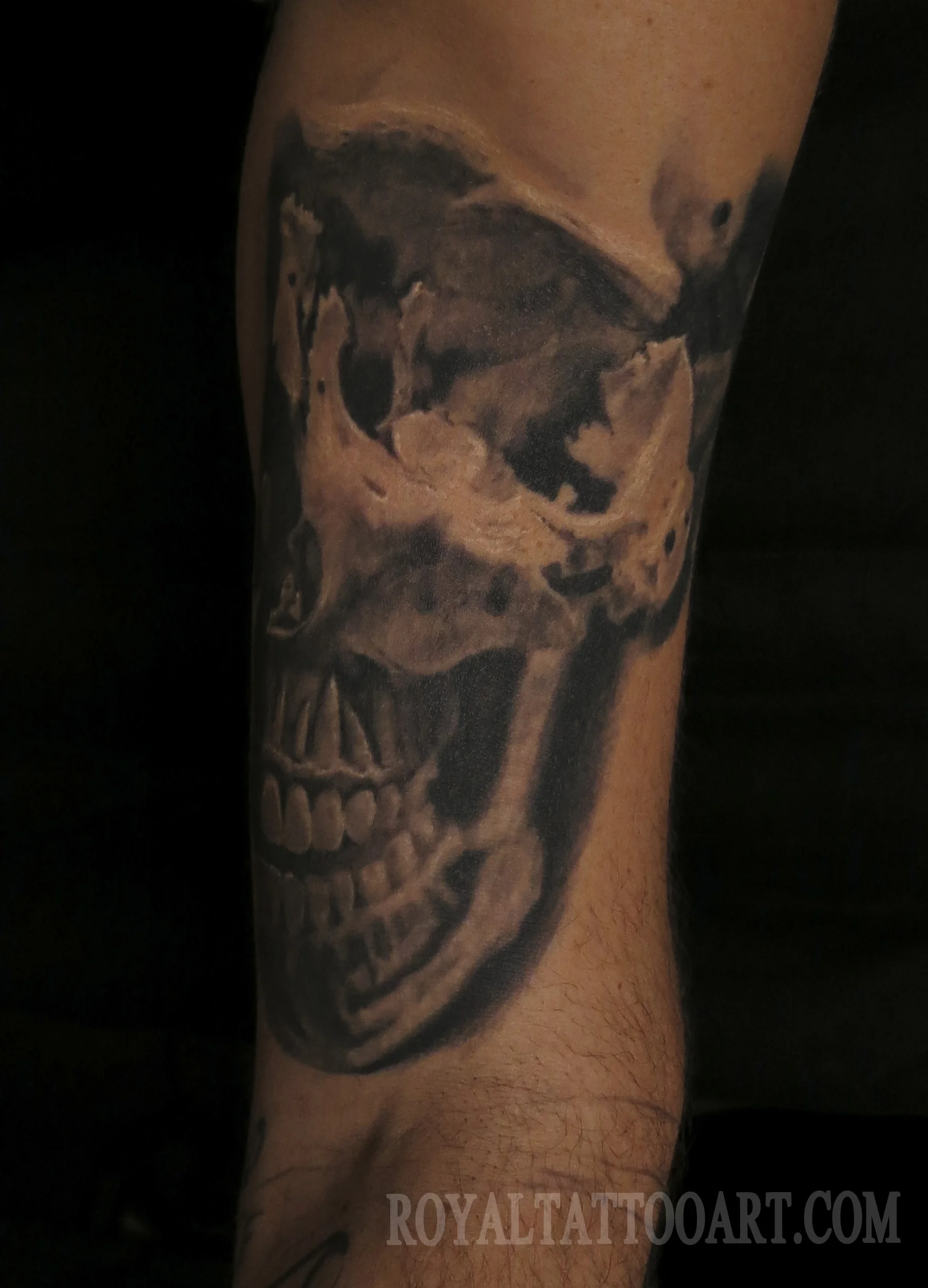 Broken Skull Tattoo