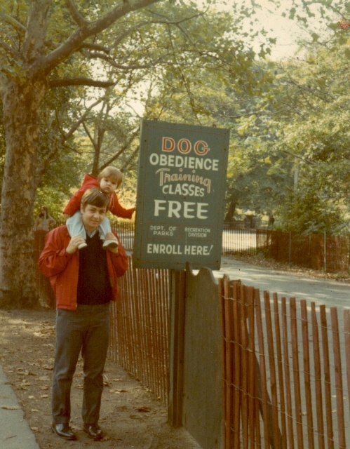My dad and me, NYC, 1971ish
