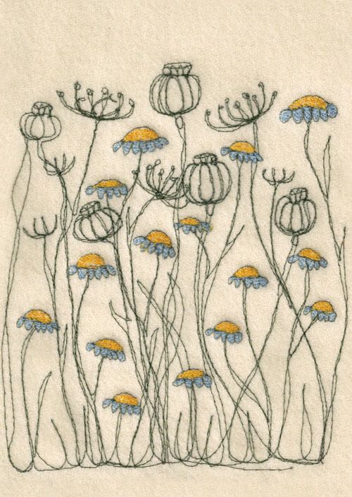Not my actual embroidery, just one of the many inspirations, via here and here
