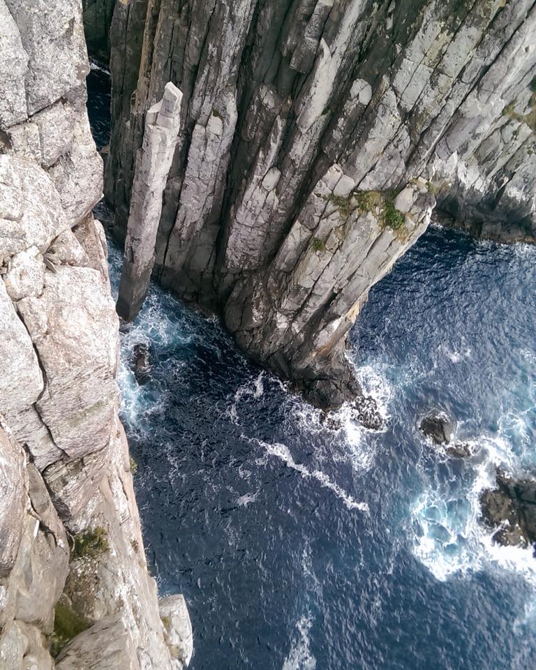 Looking down from Cape Huay