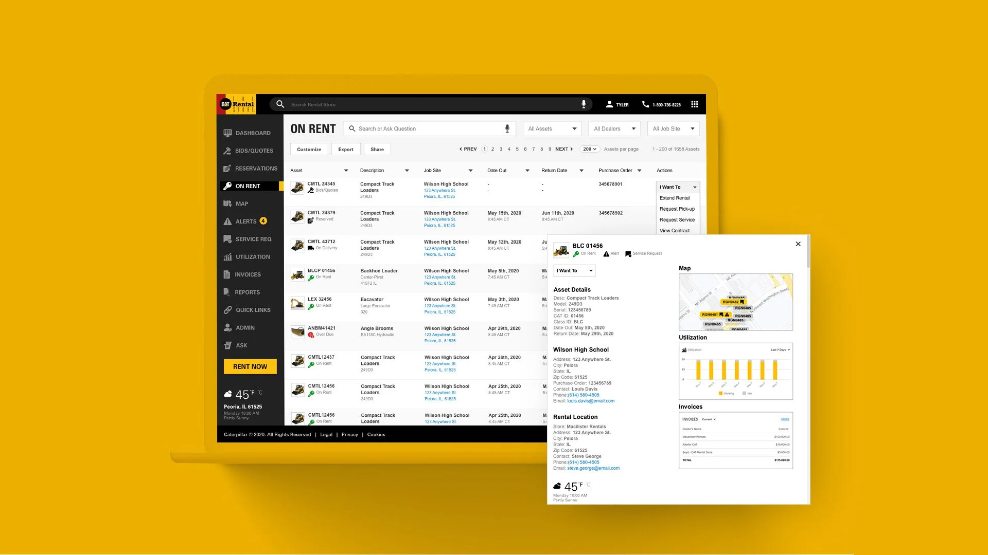 Cat Rentals App Caterpillar Rental Portal - Enhancing Equipment Rental Experience ...