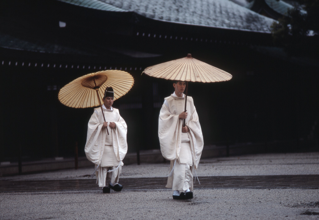 Shinto Priests, Meiji Shrine, Tokyo