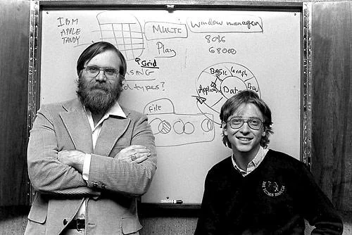Paul Allen & Bill Gates, Microsoft's early days, 1982