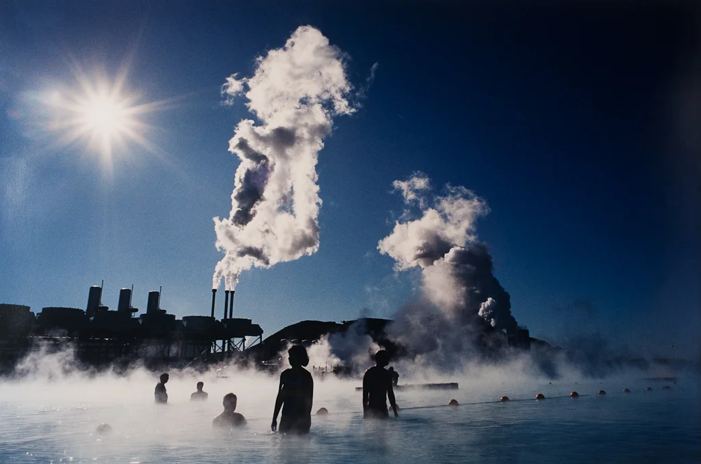 Geothermal bathers, Blue Lagoon, Iceland