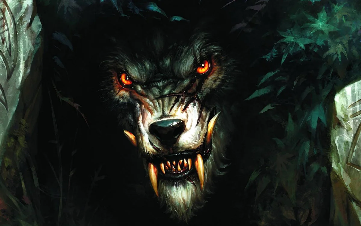 Near as I can tell, this art was commissioned for the RPG "Werewolf: The Apocalypse" by White Wolf Publishing. And I think it's just swell.