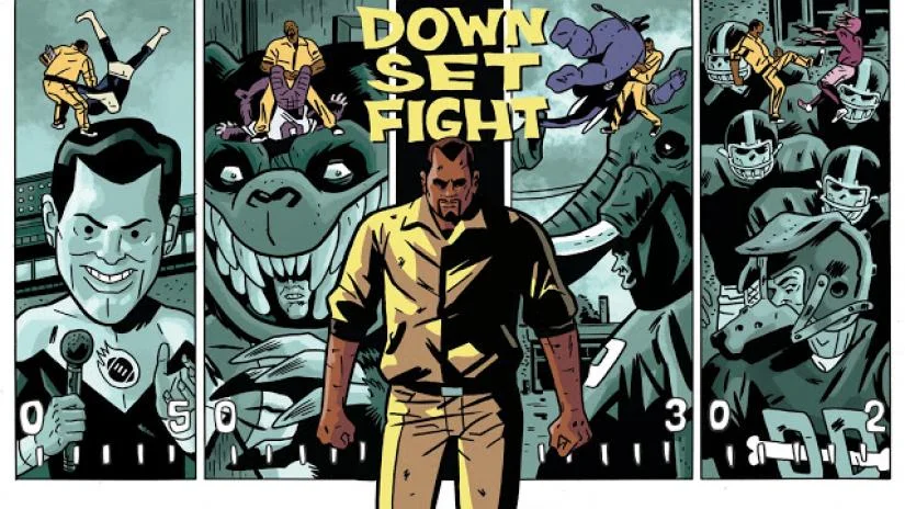 Just read: "Down. Set. Fight!"
