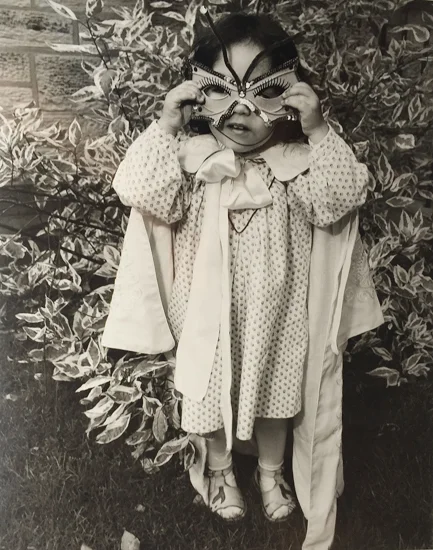 Valerie Burton - 2nd Prize - Silver Gelatin - "Little Indian Girl In Mask"