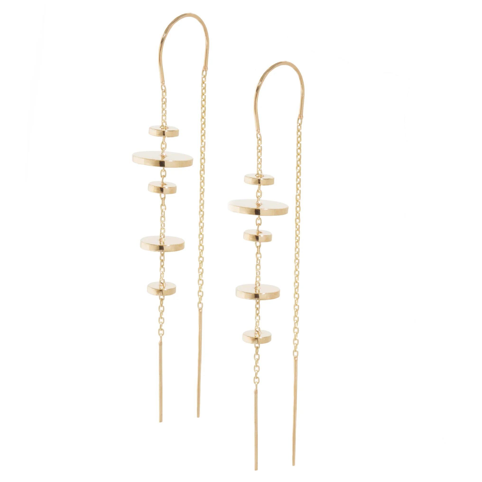Yellow Gold Orbit Drops