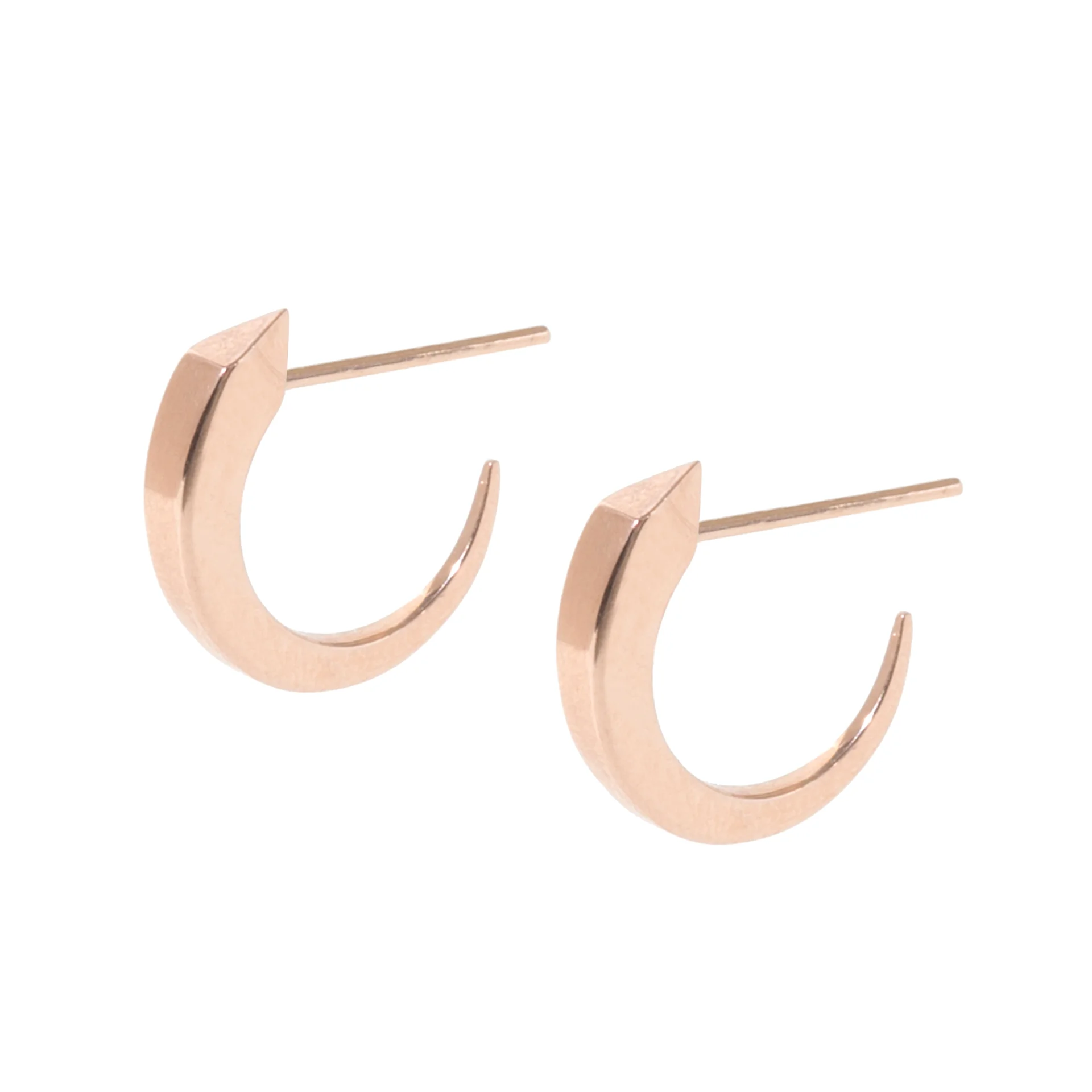 Rose Gold Comet Hoops - Tilda Biehn
