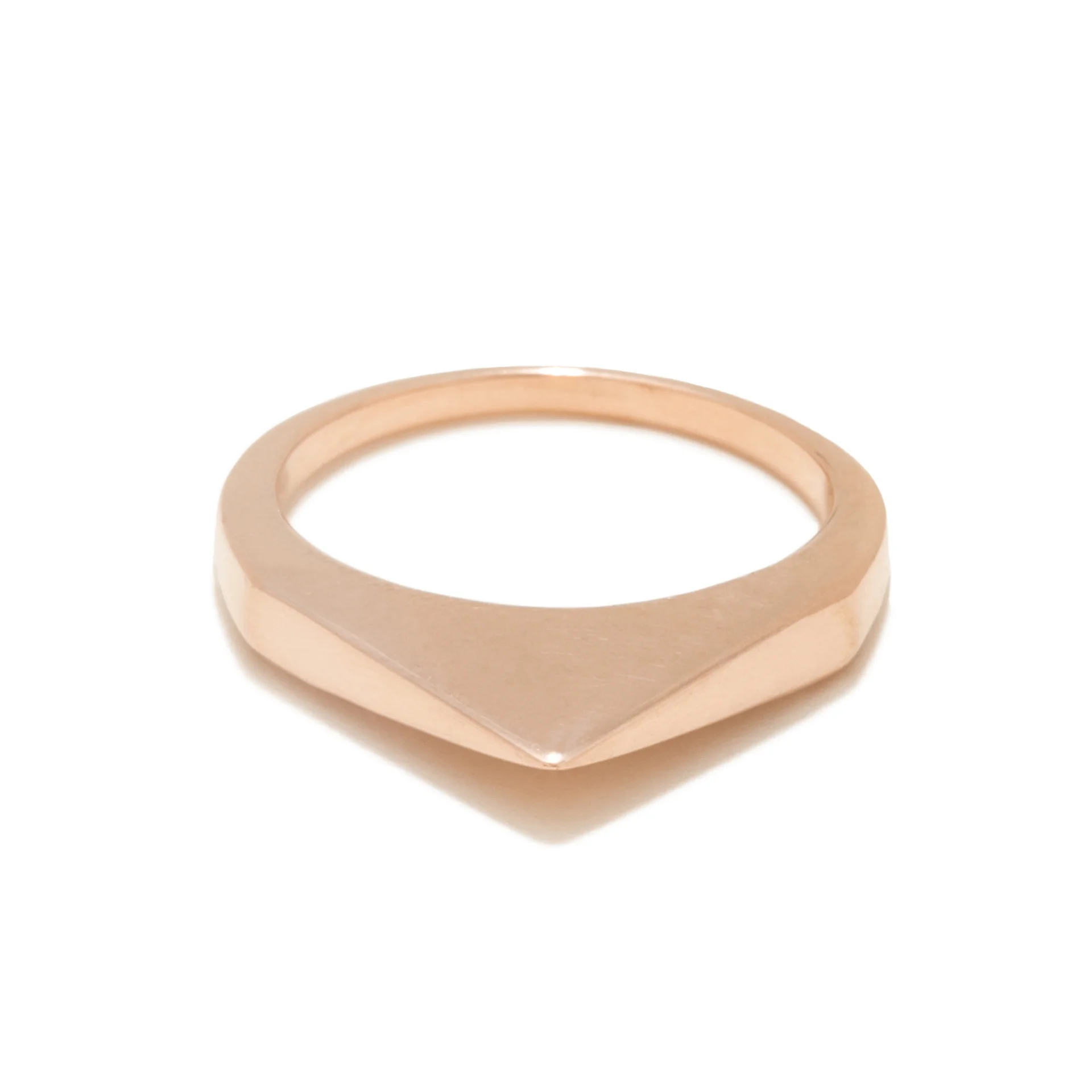 Rose Gold Stirrup Ring - Tilda Biehn