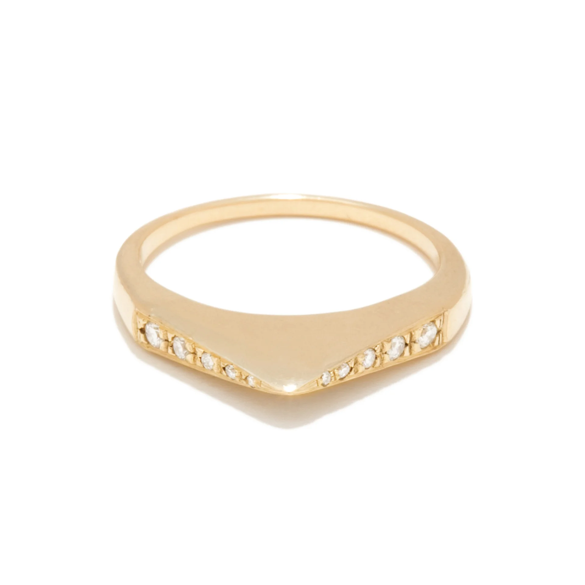 Diamond Stirrup Ring - Tilda Biehn