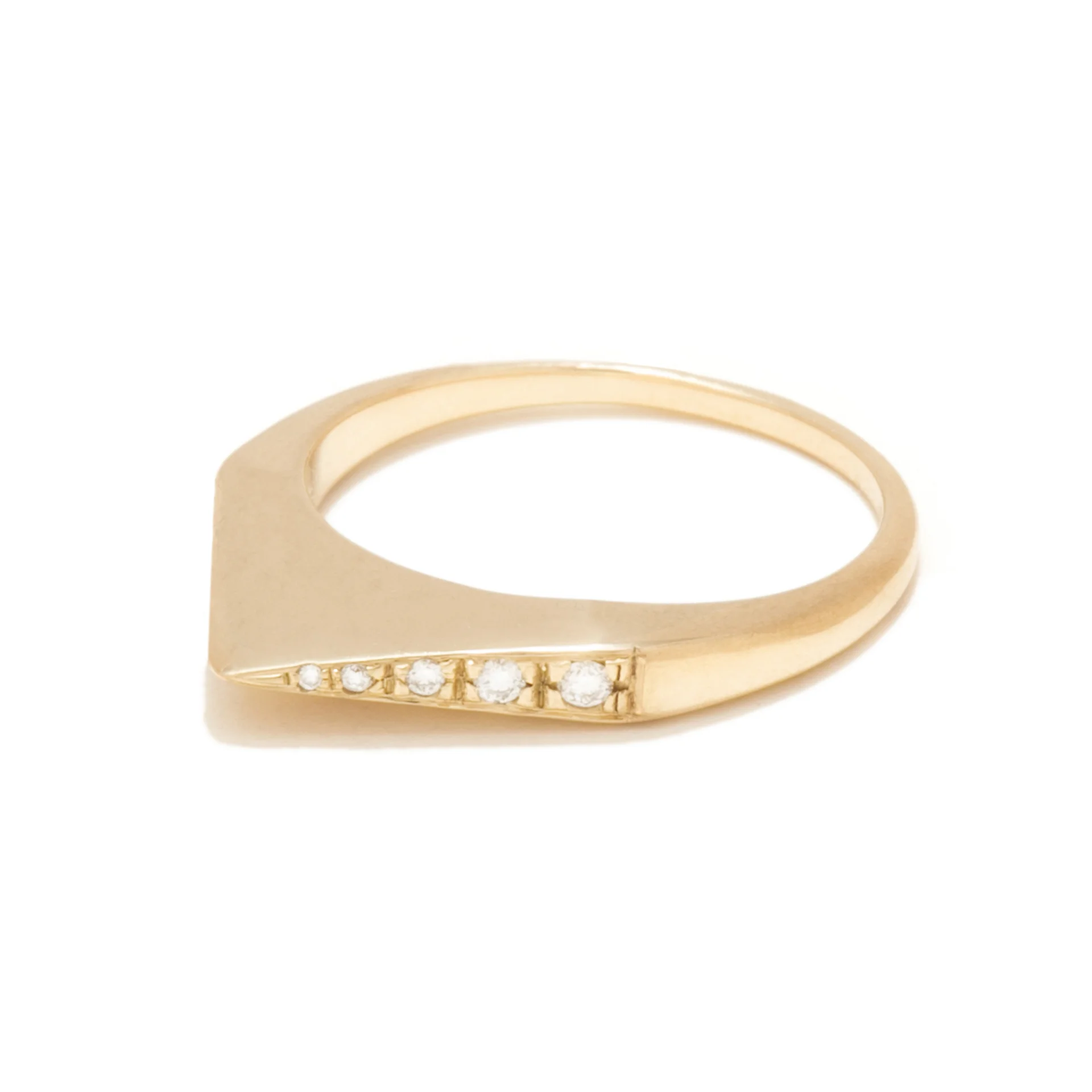 Diamond Stirrup Ring - Tilda Biehn