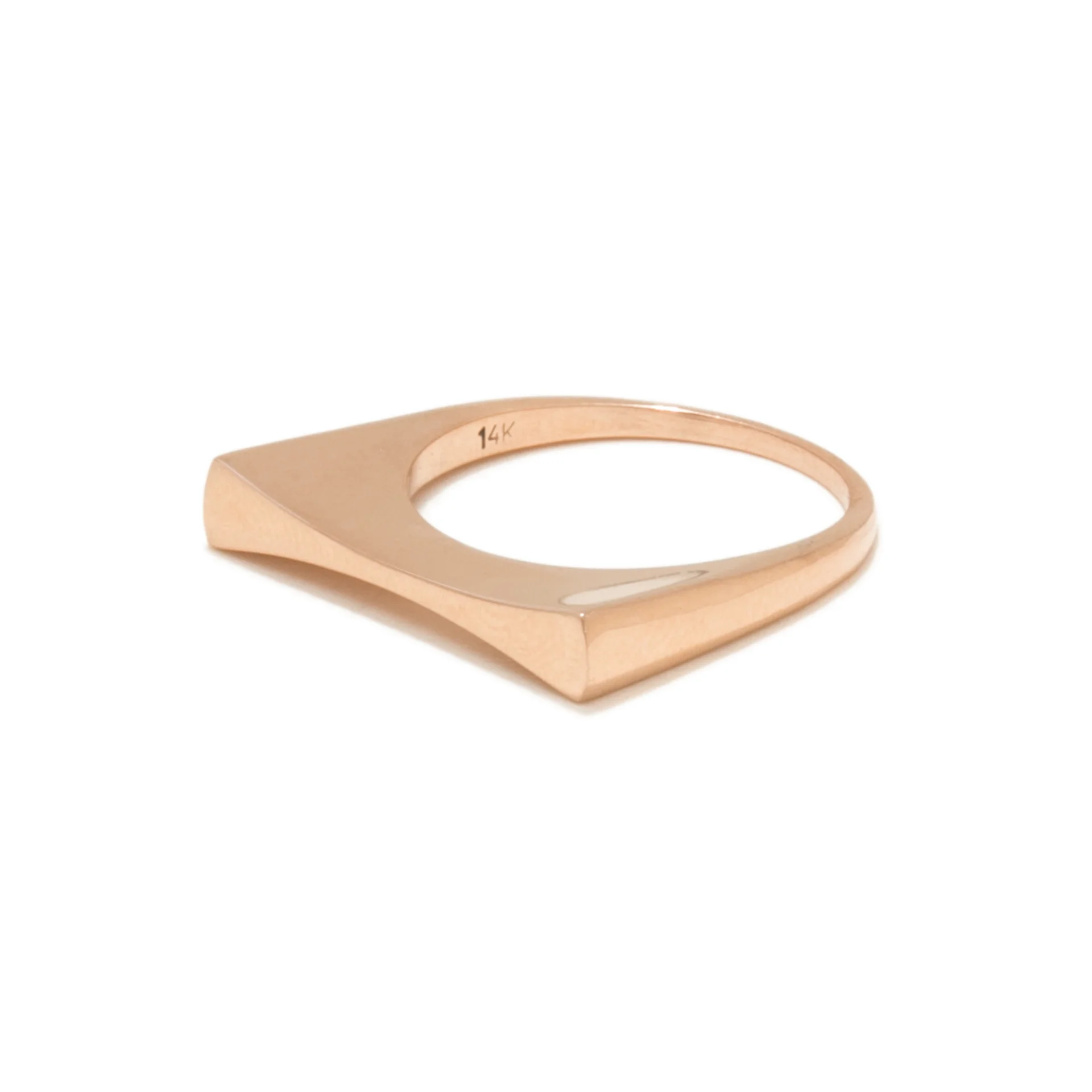 Rose Gold Concave Ring - Tilda Biehn